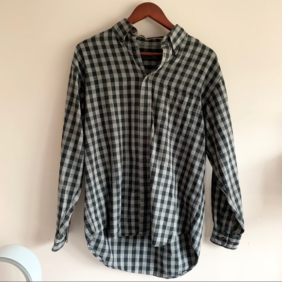 Cotton Gray Flannel Shirt - Picture 1 of 2